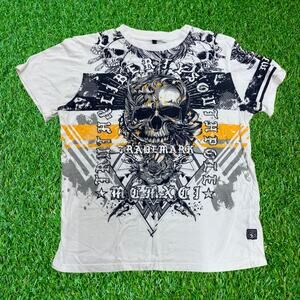 Vintage Y2K Southpole Skull Graphic Tee